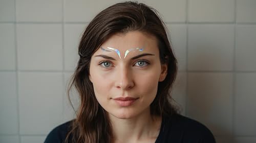 Eyeliner Sticker | Lidstrich Aufkleber holografisch | Festival Make-Up | Face Gem (Silber, 3xMix) Drei verschiedene Motive von RubyVul