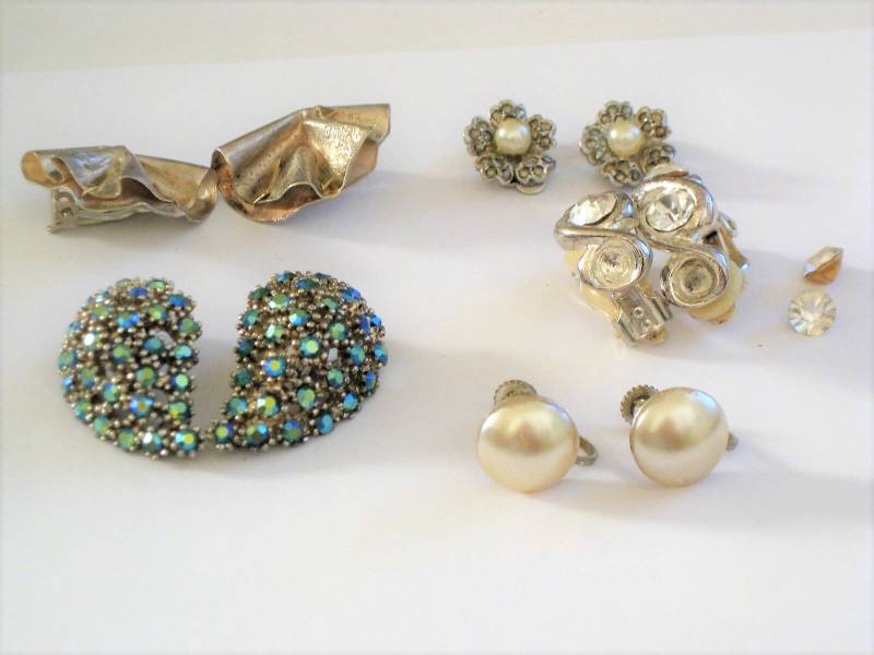 Lot Von 5 Vintage 1960 Ohrclips 925 Silber Inklusive Lot Von 5 Vintage 1960 Ohrclips 925 Silber Inklusive von RubyandSofia