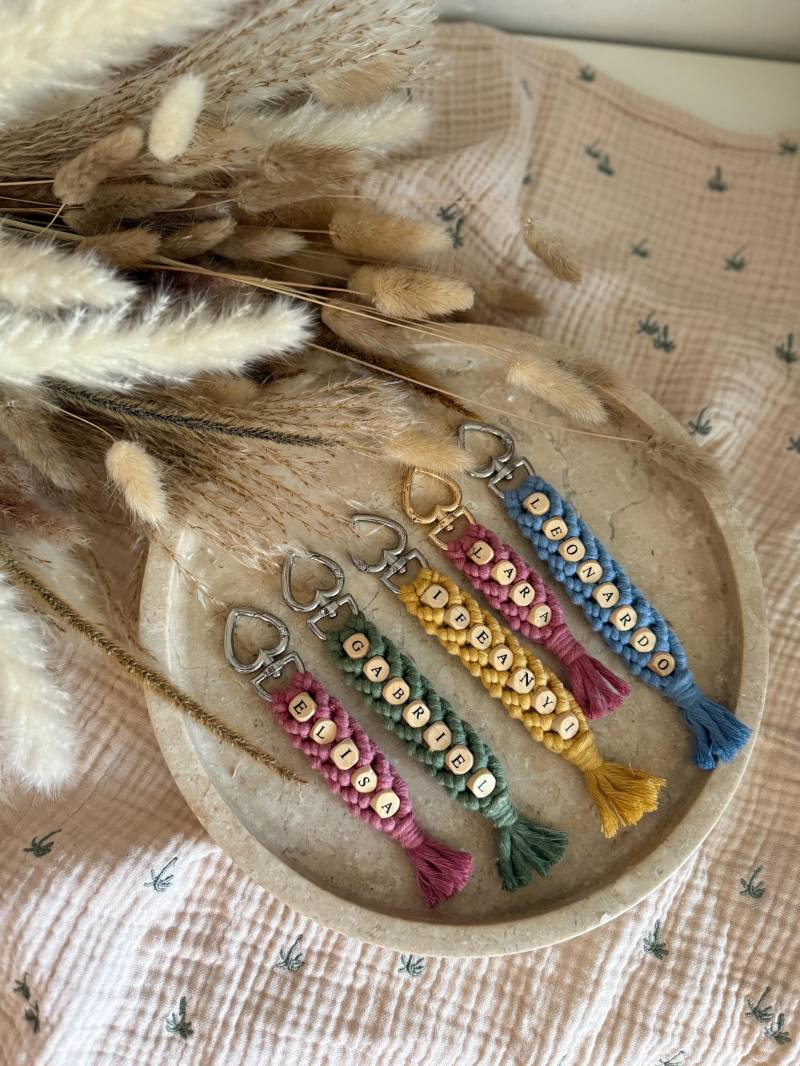 Makramee Anhänger Personalisiert von Rubymakramee