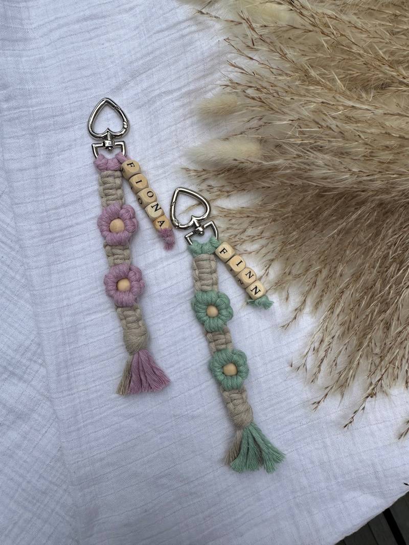 Makramee Anhänger Personalisiert von Rubymakramee