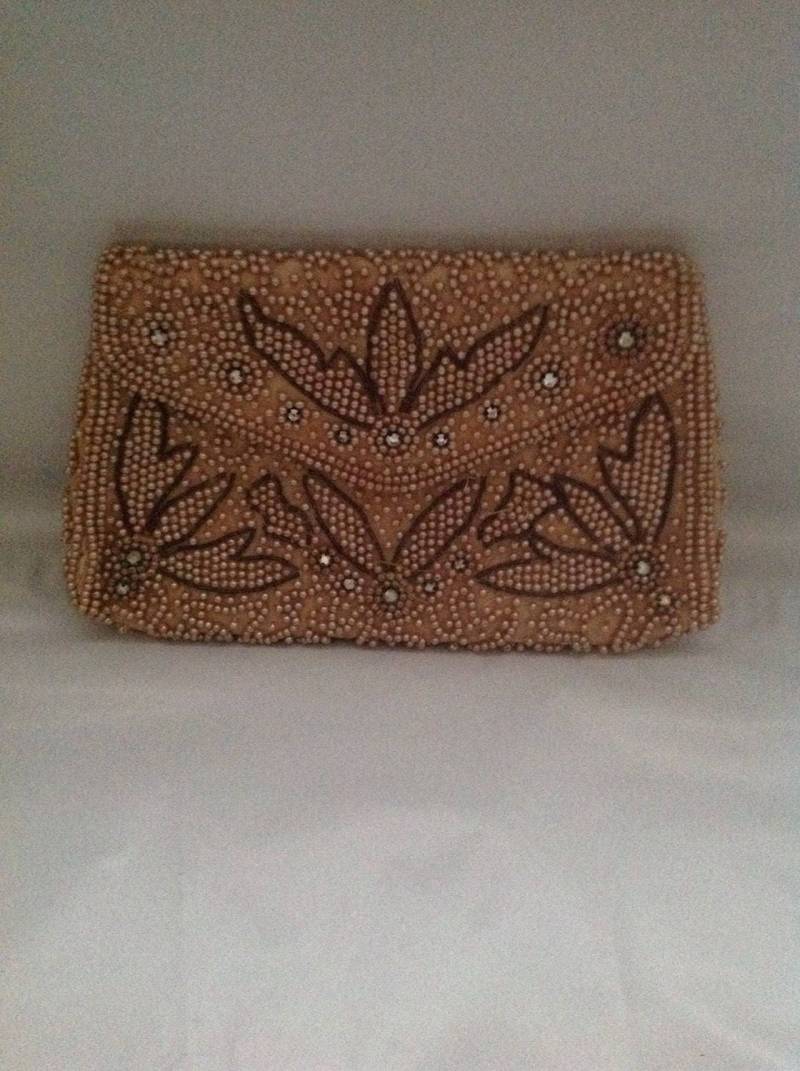 K&g Charlet Vintage Perlen Abend Clutch, Geldbörse, Abendtasche K&g Charlet Vintage Perlen Abend Clutch, Geldbörse, Abendtasche von Rubysvintagetreasure