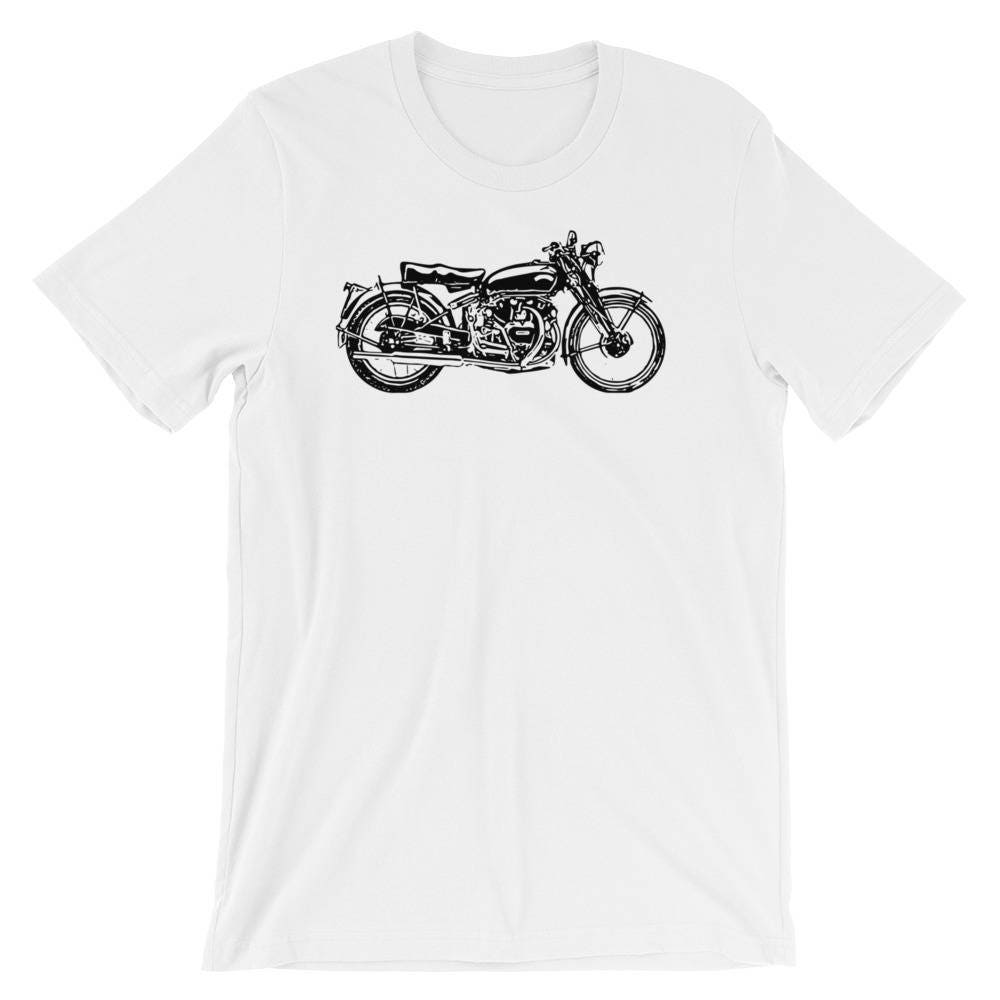 Cafe Racer Schwarz Schlichtes Design Motorrad-Kurzarm Unisex T-Shirt Cafe Racer Schwarz Schlichtes Design Motorrad-Kurzarm Unisex T-Shirt von RucksackDesigns