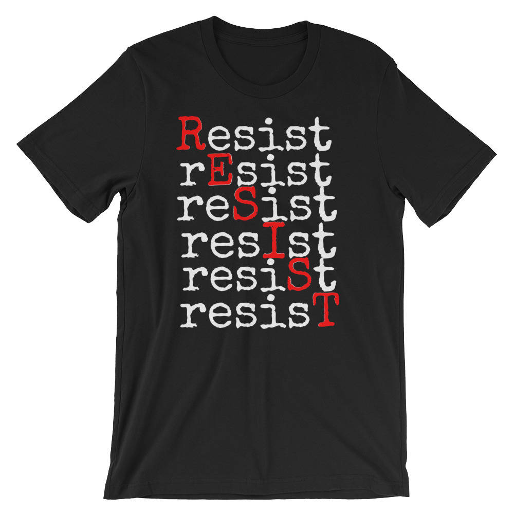 Unisex T-Shirt Kurzarm-Widerstehen Unisex T-Shirt Kurzarm-Widerstehen von RucksackDesigns