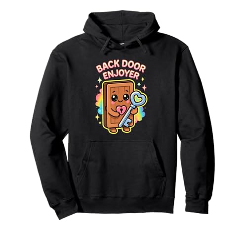 Backdoor Enjoyer Raunchy Lustiger Flughafenurlaub Herren Damen Pullover Hoodie von Rude Crude and Inappropriate Merch
