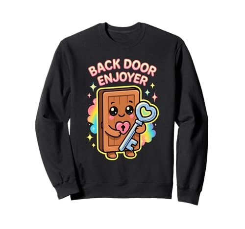 Backdoor Enjoyer Raunchy Lustiger Flughafenurlaub Herren Damen Sweatshirt von Rude Crude and Inappropriate Merch