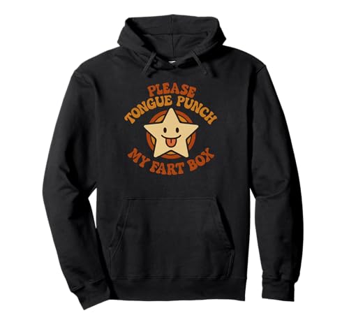 Bitte Zungenschlag, zucken, beleidigend, unangemessen, Männer, Frauen Pullover Hoodie von Rude Crude and Inappropriate Merch