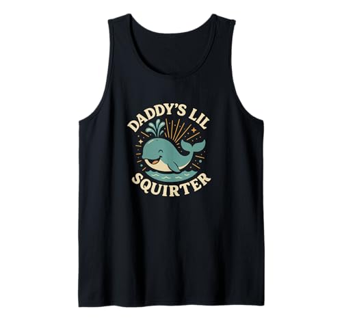 Daddys Lil Funny Whale Unappropriate Women Nasty Dirty Humor Tank Top von Rude Crude and Inappropriate Merch