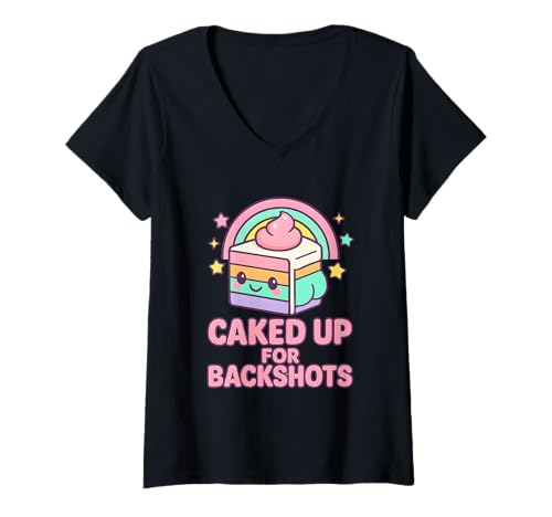 Damen Aus den Fugen geratene, höchst unangemessene Frauen wurden für BackShots eingesperrt T-Shirt mit V-Ausschnitt Damen Aus den Fugen geratene, höchst unangemessene Frauen wurden für BackShots eingesperrt T-Shirt mit V-Ausschnitt von Rude Crude and Inappropriate Merch