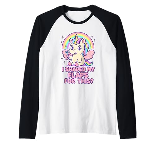 I Shaved My Flaps for This Peinliche Frauen Adult Humor Raglan I Shaved My Flaps for This Peinliche Frauen Adult Humor Raglan von Rude Crude and Inappropriate Merch