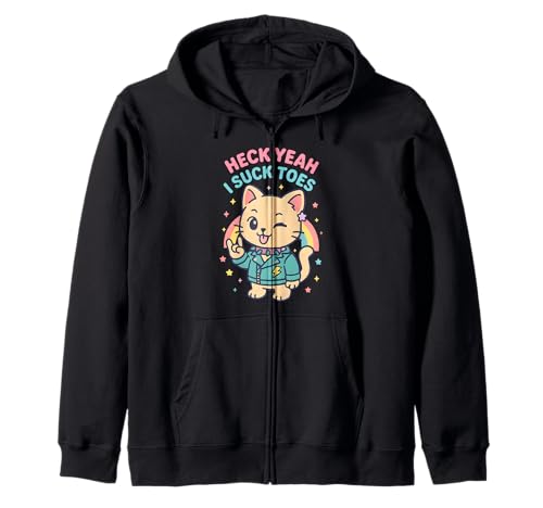 Ich lutsche Zehen Sehr unangemessen Freaky Funny Cringe Men Kapuzenjacke von Rude Crude and Inappropriate Merch