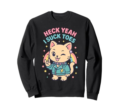 Ich lutsche Zehen Sehr unangemessen Freaky Funny Cringe Men Sweatshirt von Rude Crude and Inappropriate Merch