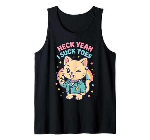 Ich lutsche Zehen Sehr unangemessen Freaky Funny Cringe Men Tank Top von Rude Crude and Inappropriate Merch