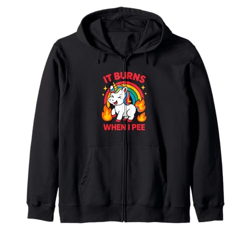 It Burns When I Pee Crude Humor Women Obszön Awful Funny Kapuzenjacke It Burns When I Pee Crude Humor Women Obszön Awful Funny Kapuzenjacke von Rude Crude and Inappropriate Merch