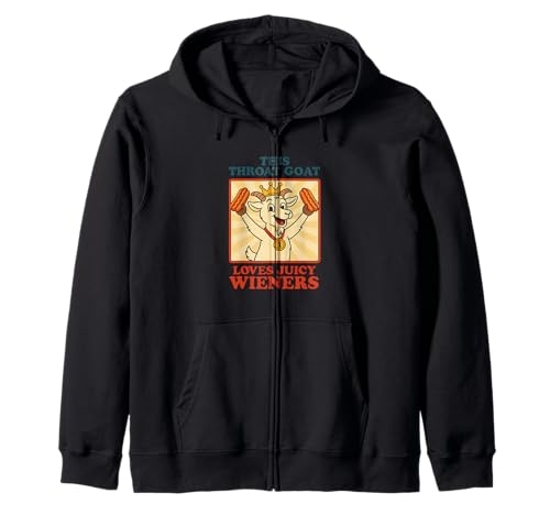Lustiger Hals Ziege unangemessen peinlich Männer Frauen Kapuzenjacke Lustiger Hals Ziege unangemessen peinlich Männer Frauen Kapuzenjacke von Rude Crude and Inappropriate Merch