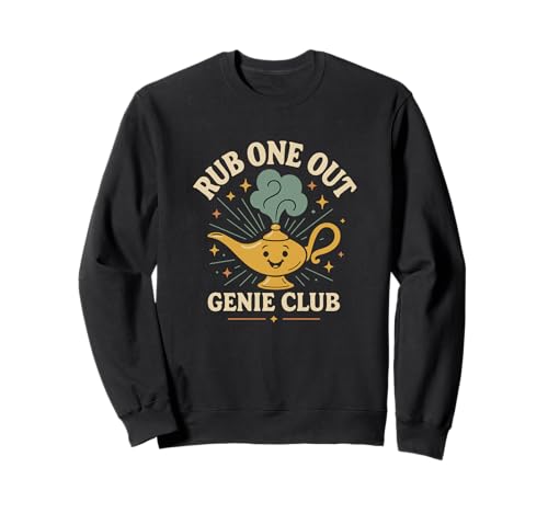 Rub One Out Inappropriate Men Adult Humor Peinlicher Gag Sweatshirt von Rude Crude and Inappropriate Merch