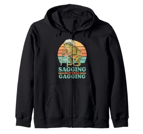 Schlaffer Aber Immer noch knebelnder Frosch Lustige unangemessene Frauen Kapuzenjacke Schlaffer Aber Immer noch knebelnder Frosch Lustige unangemessene Frauen Kapuzenjacke von Rude Crude and Inappropriate Merch