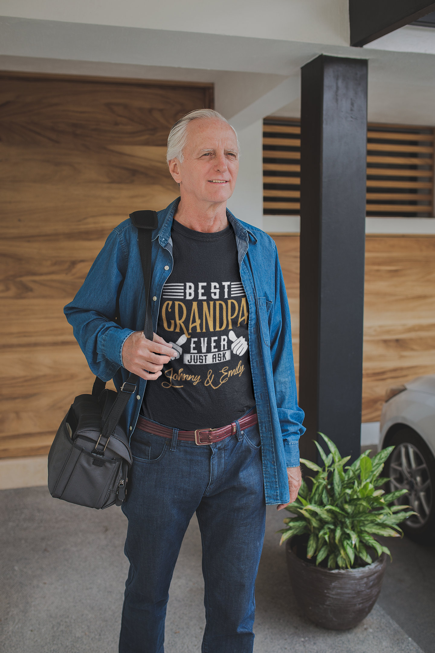 Benutzerdefiniertes Opa-T-Shirt, Bester Opa Aller Zeiten T-Shirt, Passen Sie Kindernamen An, Vatertagsgeschenk Th599 von RudeMonster