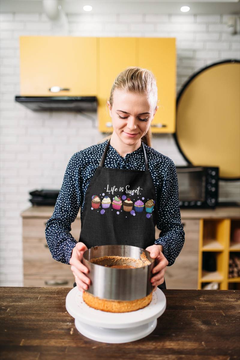 Das Leben Ist Süß Schürze, Geschenk Für Bäcker Th522 von RudeMonster