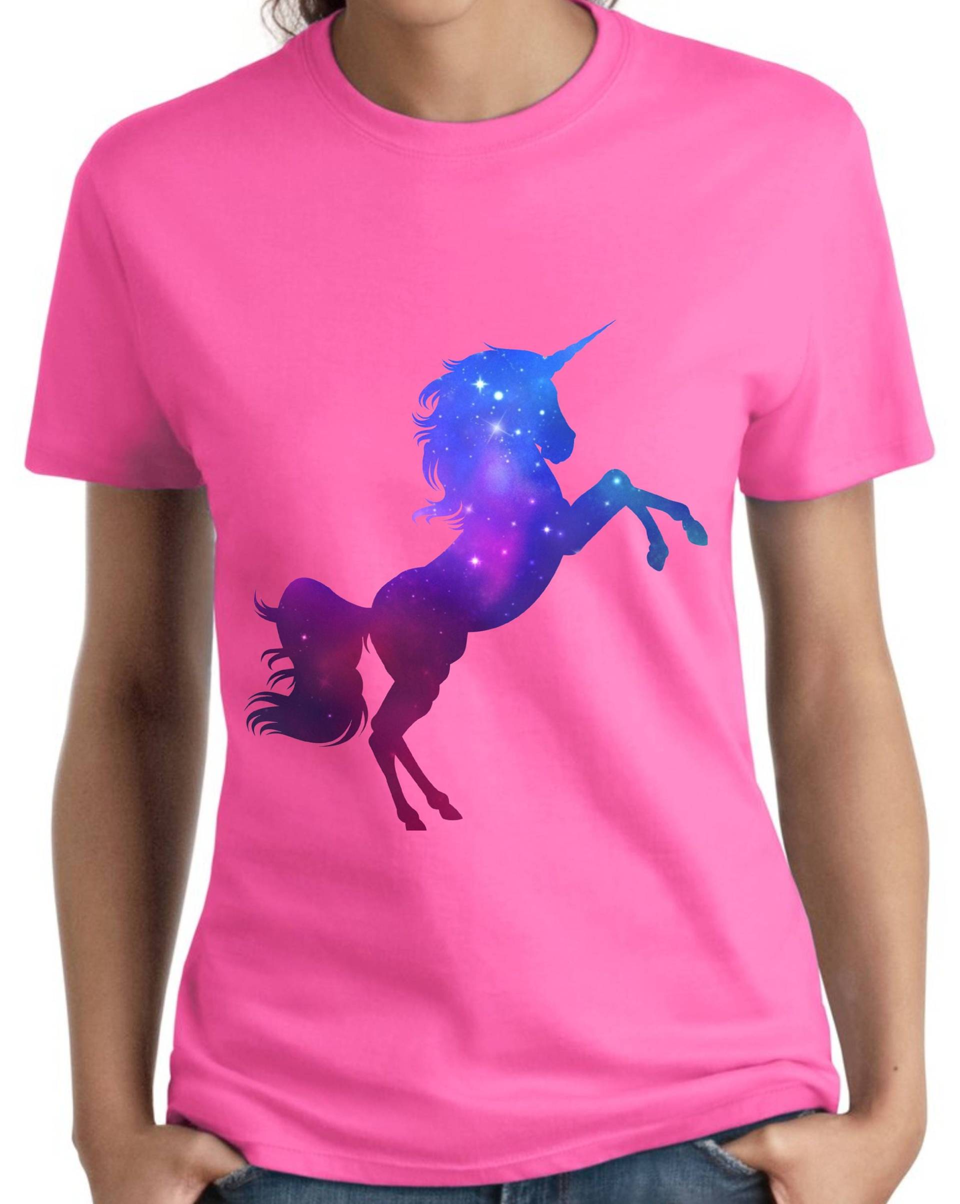 Galaxy Einhorn Shirt, Mädchen Geburtstag T-Shirt, Märchen Th348 von RudeMonster