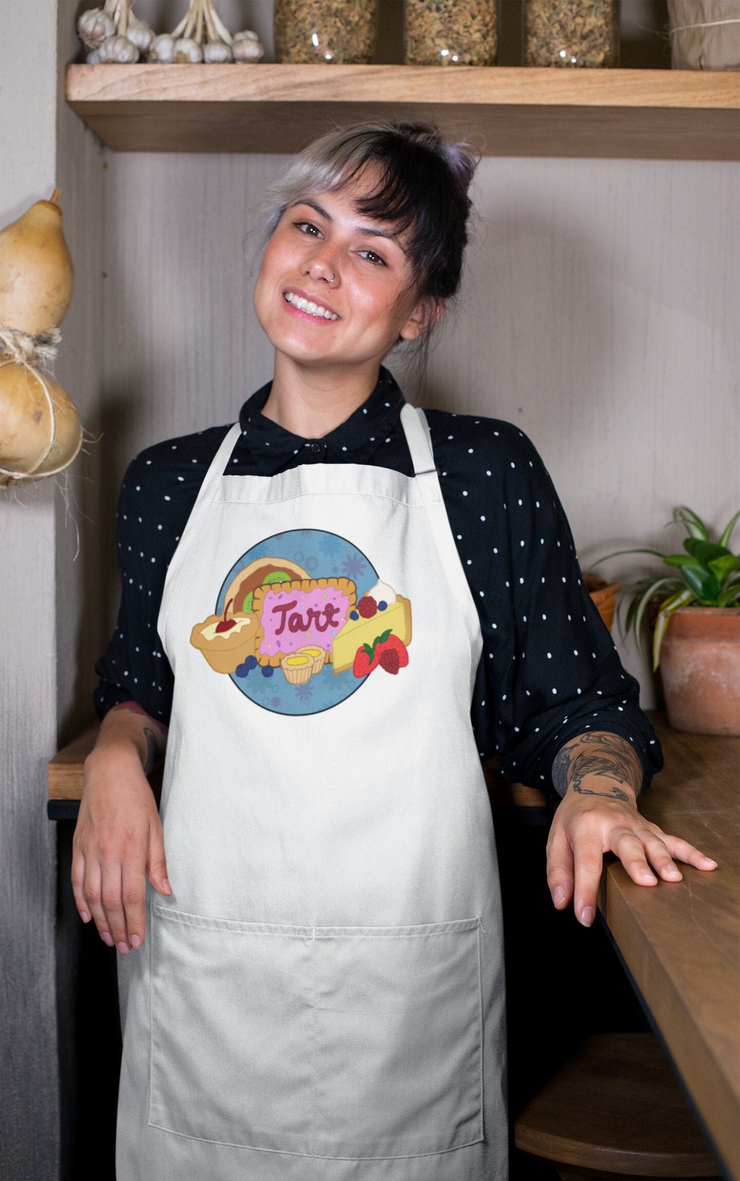 Süße Tarte Schürze, Geschenk Für Bäcker & Konditorinen Th170 von RudeMonster