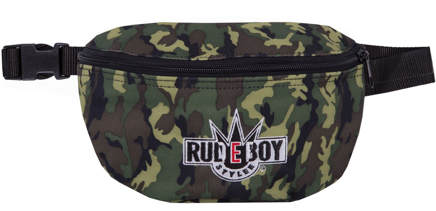 Rudeboy Stylee Bauchtasche Hüfttasche Classic mit Stick für Erwachsene und Kinder, mit Reißverschlussfach auf der Rückseite von Rudeboy Stylee