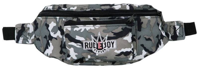 Rudeboy Stylee Bauchtasche Hüfttasche Retro mit Stick für Erwachsene und Kinder, mit abgesetzter Fronttasche von Rudeboy Stylee