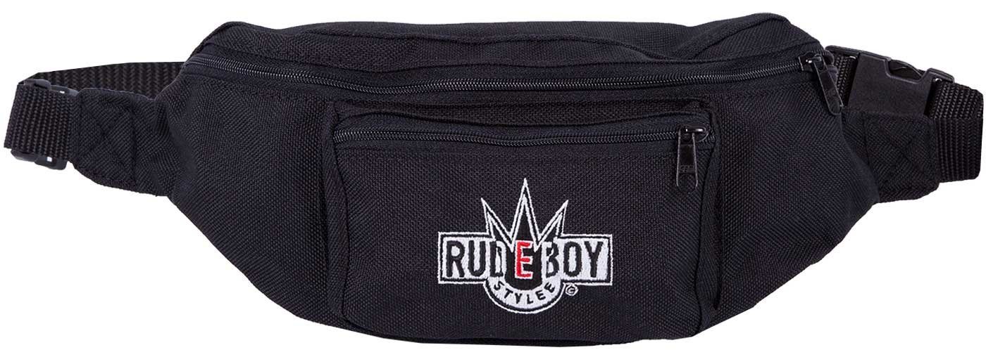 Rudeboy Stylee Bauchtasche Hüfttasche Retro mit Stick für Erwachsene und Kinder, mit abgesetzter Fronttasche von Rudeboy Stylee