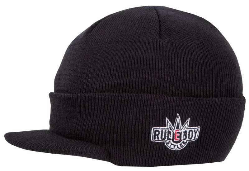 Rudeboy Stylee Schirmmütze Visor Beanie Cap Deluxe für Damen, Herren und Kinder (VPE, 1 Stück) mit kurzem Visor und breitem Umschlag, 6-Panel Style, Einheitsgröße von Rudeboy Stylee