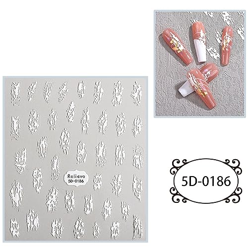 Nagelkunst Aufkleber 5D Geprägtes Nagelkunstzubehör Selbstklebendes Nagelkunstzubehör 3D Nageldesign Cartoon von Rudiaoa