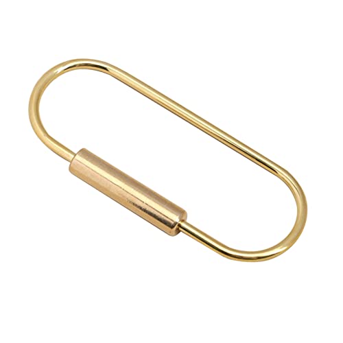 Rudiaoa Messing Schraubverriegelung Schlüsselbund Einfache Messingschlüsselkette Ellipse D Form Keyring Key Hardware Keyring Carabiner Clip Rudiaoa Messing Schraubverriegelung Schlüsselbund Einfache Messingschlüsselkette Ellipse D Form Keyring Key Hardware Keyring Carabiner Clip von Rudiaoa