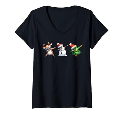 Damen Weihnachten Damen & herren Geschenke für Ihn Lustiges Rudolf T-Shirt mit V-Ausschnitt Damen Weihnachten Damen & herren Geschenke für Ihn Lustiges Rudolf T-Shirt mit V-Ausschnitt von kinder Weihnachtsshirt Herren Rudolph Geschenkidee