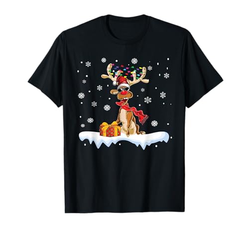 Weihnachten Damen Geschenke für Ihn Lustiges Rentier T-Shirt von Rudolf Weihnachtsshirt Herren Rudolph