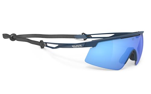 RUDY PROJECT Brille Turbolence Blue Navy Matte Polar 3FX ASW Multilaser Blue SP896547-0000 + Elastic Cord von Rudy Project