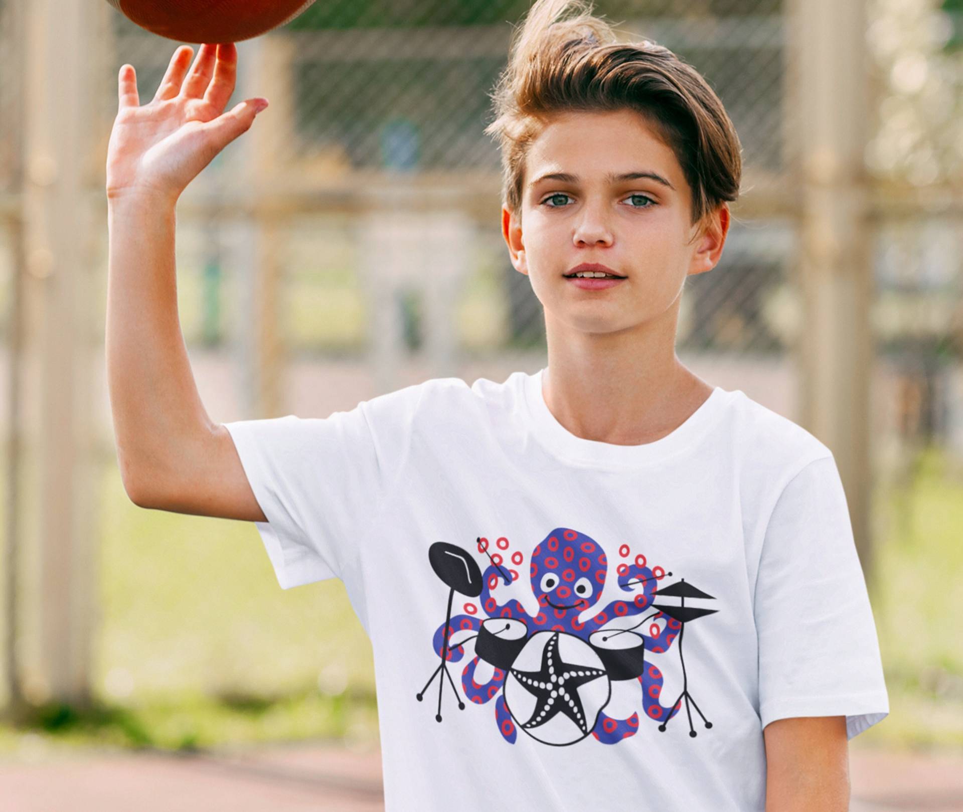 Phish Jugend T-Shirt Oktopus Drummer, Fischmensch Inspiriert von RudyLudy