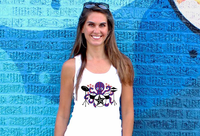 Phish Tank Top Oktopus Drummer Print von RudyLudy