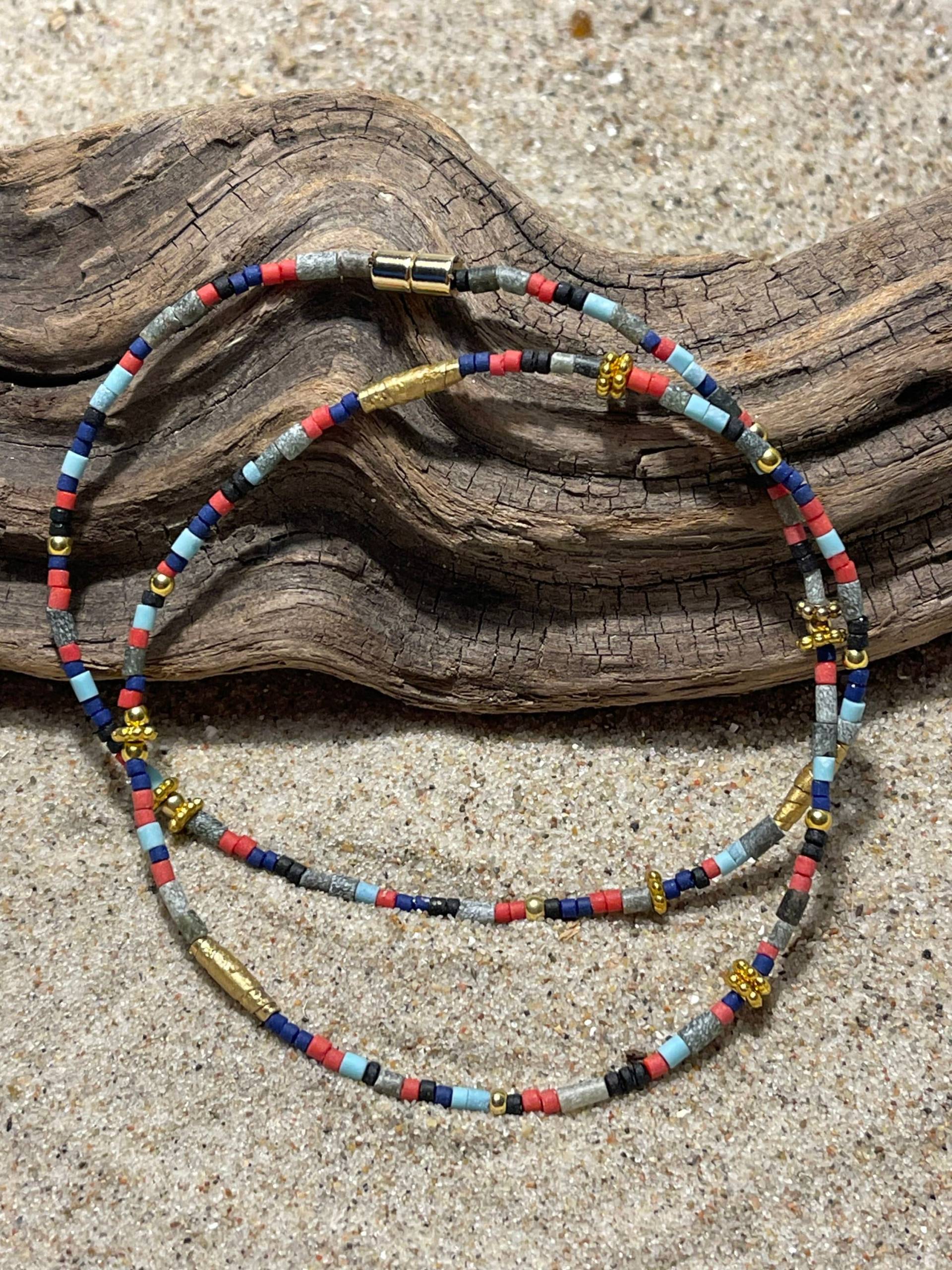 Bunte Perlen Kette von RuegenDesign