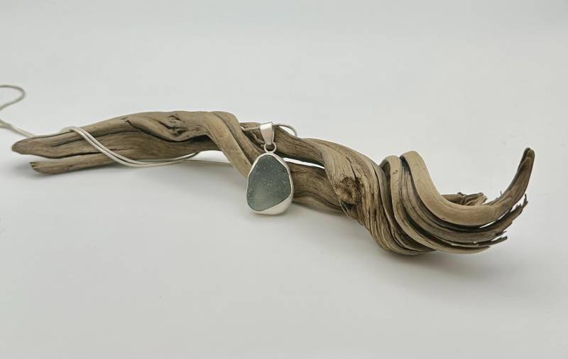 Seeglas Kette Grau von RuegenDesign