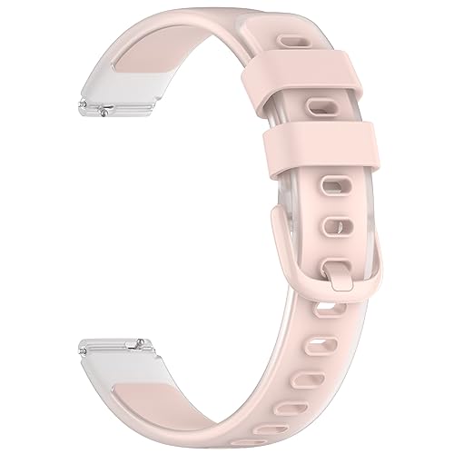 12mm Uhrenarmband kompatibel für Fossil Carlie/Carlie Mini/Raquel 23mm Armband Silikon Ersatzband für Männer und Frauen (Rosa) von RuenTech
