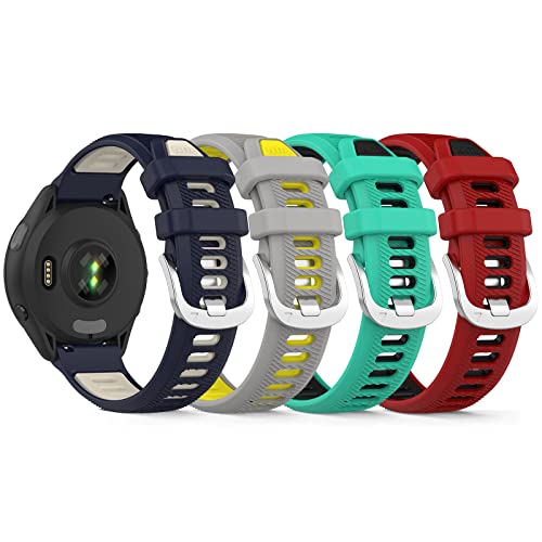 Kompatibel für Kospet Tank M2/T2 Armband, 22mm weiches Silikonarmband für Kospet Tank M2/T2 ersatzarmband (4er Pack B) von RuenTech