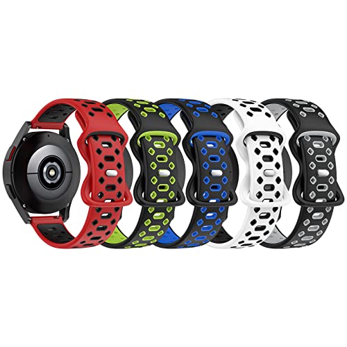 RuenTech Armband Band kompatibel für Coros Pace 2/Apex 2/Apex 42mm einstellbar atmungsaktiv Sport Ersatz Armband für Frauen Männer (5er Pack B) von RuenTech