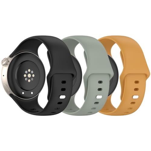 RuenTech Armband für vivo watch 3 Uhrenarmband, Weich Silikon Armbänder Sport Ersatzarmband Kompatibel für IQOO Watch Armband für Frauen Männer (3er Pack A) von RuenTech