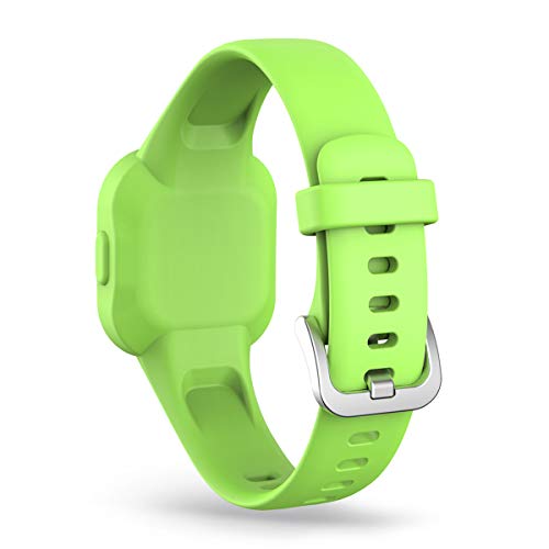 Ruentech Kompatibel mit Garmin Vivofit JR 3 Armband Kinder 2020 Ersatzarmband Silikon Armbänder Ersatzbandbänder Klein Groß (Limette) von RuenTech