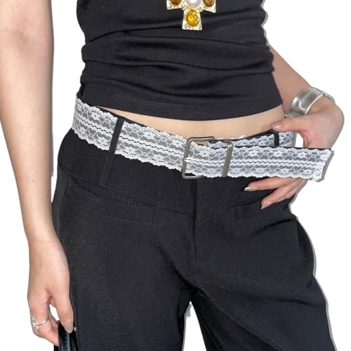 Modischer Spitzen gürtel mit einzigartigem Design für Frauen geeignet für Röcke und Jeans Ein tolles Accessoire für einen High-End-Look von Rufevee