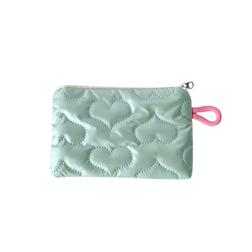 Niedliche süße Bogen Herz geprägte kleine Kosmetik Tasche für Mädchen tragbare Geldbörse Damen binden Tasche tragbare Aufbewahrung Tasche von Rufevee