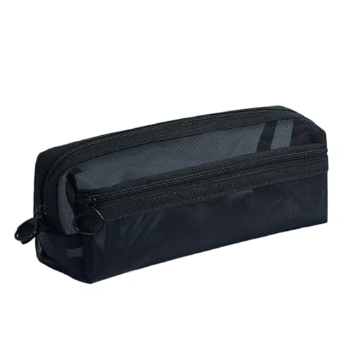 Rufevee Gitter Mesh Pencil Case mit großer Kapazität Schreibwaren Organizer Durchsichtige Kosmetik Tasche Aufbewahrung Tasche von Rufevee
