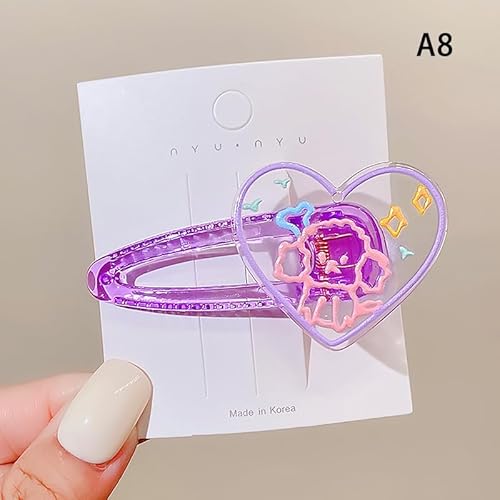 Süßigkeiten Farbe Geometrische Haarklammern Haarnadel Blume Haarnadel Entenbill Clip Mädchen von Rufevee