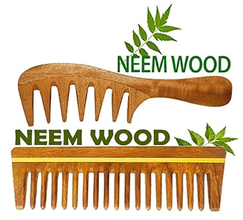 Rufiys Neem Kamm, Holzkamm | Haarwachstum, Haarfall, Schuppenbekämpfung | Haarglättung, Frizz Kontrolle | Kamm für Männer Frauen - 2 Stück Rufiys Neem Kamm, Holzkamm | Haarwachstum, Haarfall, Schuppenbekämpfung | Haarglättung, Frizz Kontrolle | Kamm für Männer Frauen - 2 Stück von Rufiys