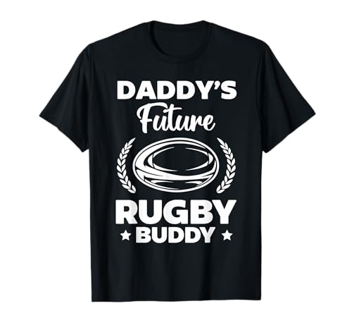Daddy's Future Rugby Buddy Neugeborenes Rugby Baby T-Shirt von Rugby Baby Rugby Toddler Newborn Rugby Player