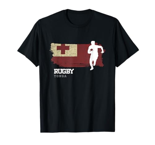 Rugbyspieler Tonga Flagge Sportball Rugby T-Shirt Rugbyspieler Tonga Flagge Sportball Rugby T-Shirt von Rugby Tonga Shirts