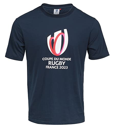 Rugby World Cup T-Shirt RWC – Offizielle Kollektion Rugby-Weltmeisterschaft 2023 – Größe S, blau, S von Rugby World Cup